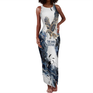Nephthys Egyptian Tank Maxi Dress The Dark Sister Falcon Wings Moon Veil