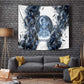Nephthys Egyptian Tapestry The Dark Sister Falcon Wings Moon Veil