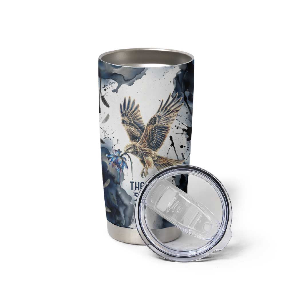 Nephthys Egyptian Tumbler Cup The Dark Sister Falcon Wings Moon Veil