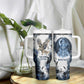 Nephthys Egyptian Tumbler With Handle The Dark Sister Falcon Wings Moon Veil