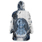 Nephthys Egyptian Wearable Blanket Hoodie The Dark Sister Falcon Wings Moon Veil