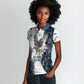 Nephthys Egyptian Women Polo Shirt The Dark Sister Falcon Wings Moon Veil