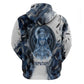 Nephthys Egyptian Zip Hoodie The Dark Sister Falcon Wings Moon Veil