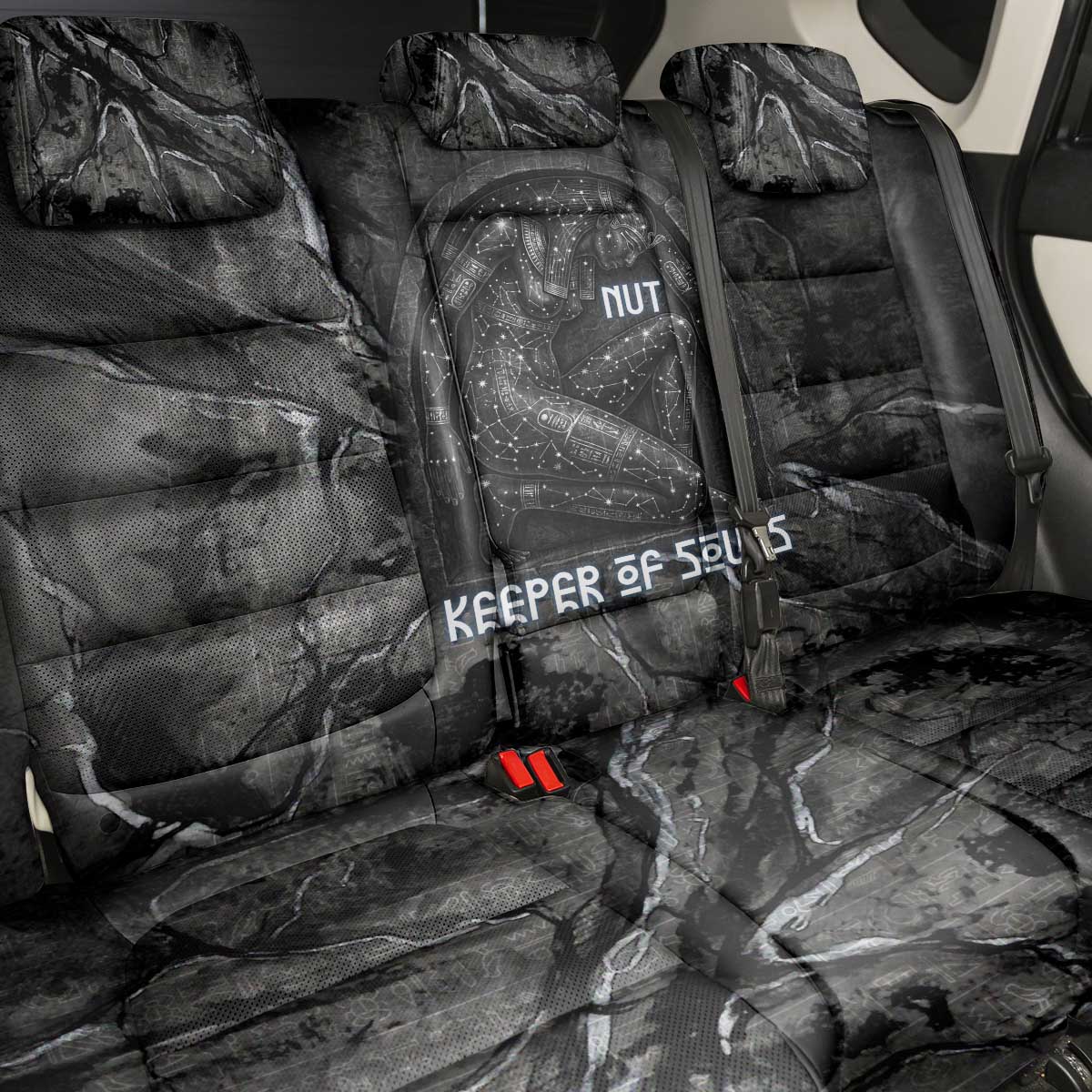 Nut Back Car Seat Cover Egyptian Keeper of Souls Celestial Stairway Ascension Path Cosmic Goddess of the Night Sky