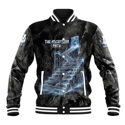 Nut Baseball Jacket Egyptian Keeper of Souls Celestial Stairway Ascension Path Cosmic Goddess of the Night Sky