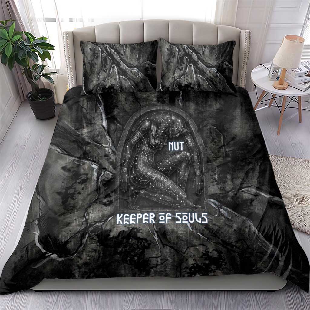 Nut Bedding Set Egyptian Keeper of Souls Celestial Stairway Ascension Path Cosmic Goddess of the Night Sky