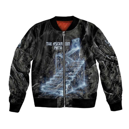 Nut Bomber Jacket Egyptian Keeper of Souls Celestial Stairway Ascension Path Cosmic Goddess of the Night Sky