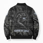 Nut Bomber Puffer Jacket Egyptian Keeper of Souls Celestial Stairway Ascension Path Cosmic Goddess of the Night Sky
