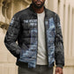 Nut Bomber Puffer Jacket Egyptian Keeper of Souls Celestial Stairway Ascension Path Cosmic Goddess of the Night Sky