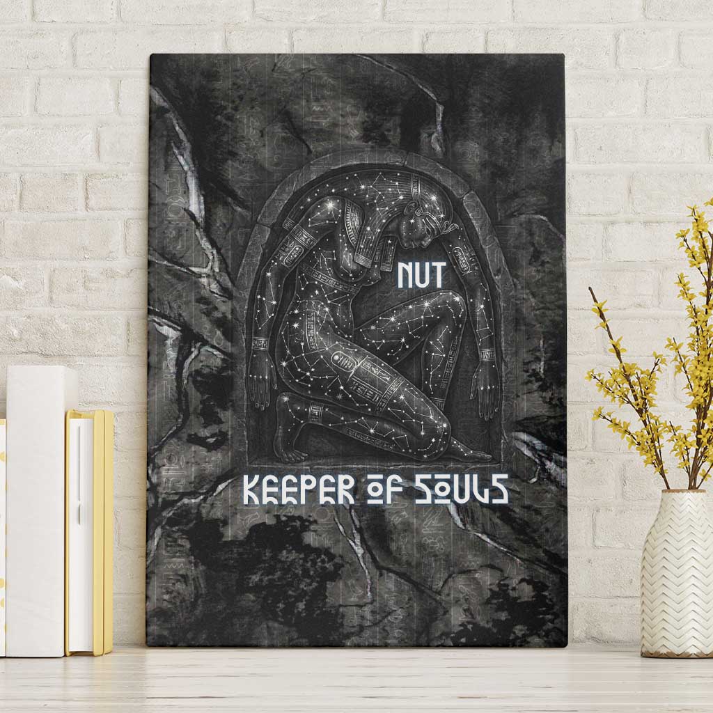 Nut Canvas Wall Art Egyptian Keeper of Souls Celestial Stairway Ascension Path Cosmic Goddess of the Night Sky