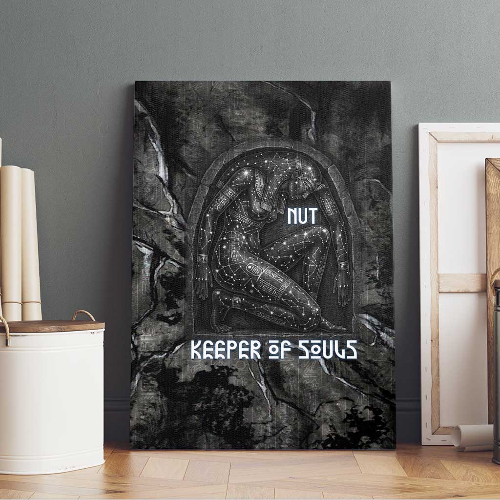 Nut Canvas Wall Art Egyptian Keeper of Souls Celestial Stairway Ascension Path Cosmic Goddess of the Night Sky