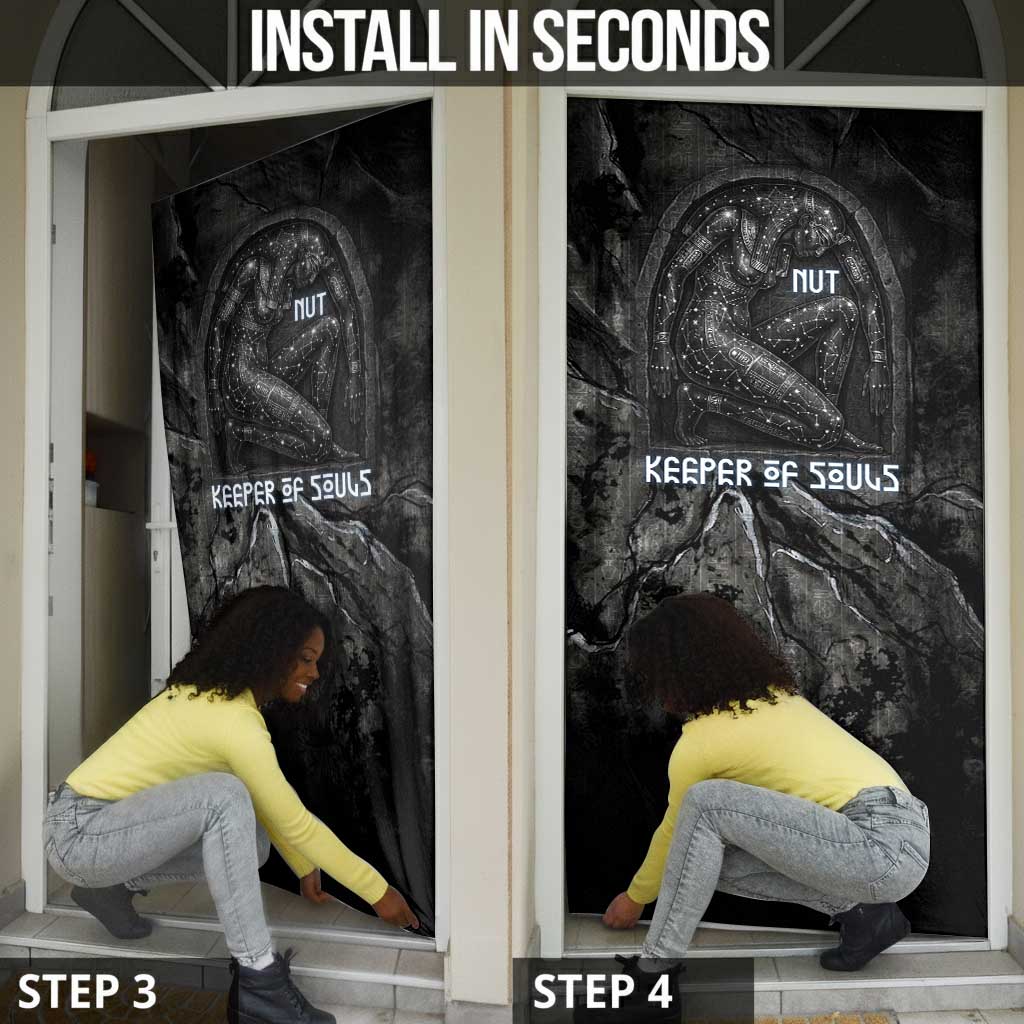 Nut Door Cover Egyptian Keeper of Souls Celestial Stairway Ascension Path Cosmic Goddess of the Night Sky