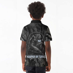 Nut Kid Polo Shirt Egyptian Keeper of Souls Celestial Stairway Ascension Path Cosmic Goddess of the Night Sky
