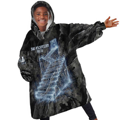 Nut Kid Wearable Blanket Hoodie Egyptian Keeper of Souls Celestial Stairway Ascension Path Cosmic Goddess of the Night Sky