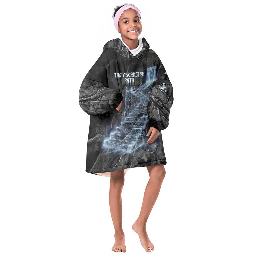 Nut Kid Wearable Blanket Hoodie Egyptian Keeper of Souls Celestial Stairway Ascension Path Cosmic Goddess of the Night Sky