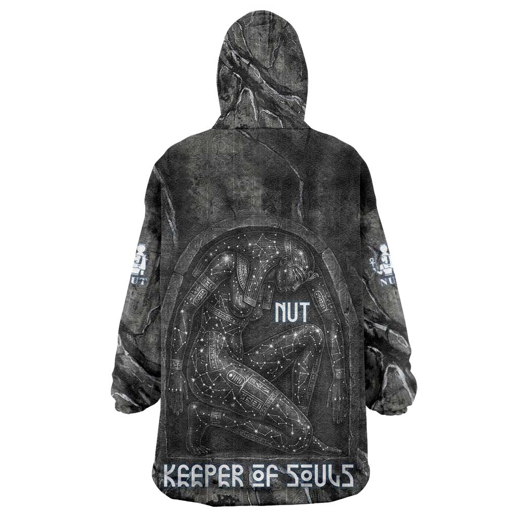 Nut Kid Wearable Blanket Hoodie Egyptian Keeper of Souls Celestial Stairway Ascension Path Cosmic Goddess of the Night Sky