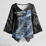 Nut Kimono Sleeve Blouse Egyptian Keeper of Souls Celestial Stairway Ascension Path Cosmic Goddess of the Night Sky