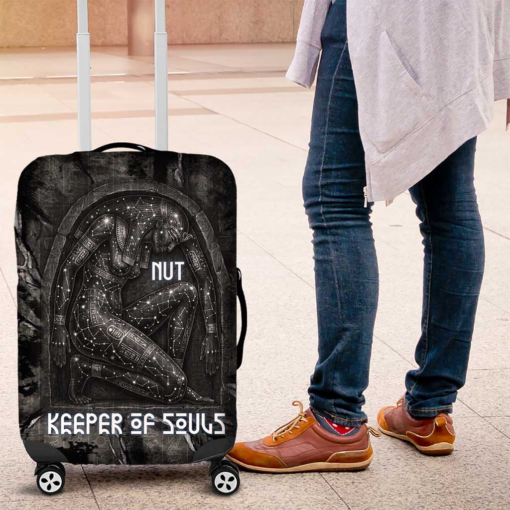 Nut Luggage Cover Egyptian Keeper of Souls Celestial Stairway Ascension Path Cosmic Goddess of the Night Sky