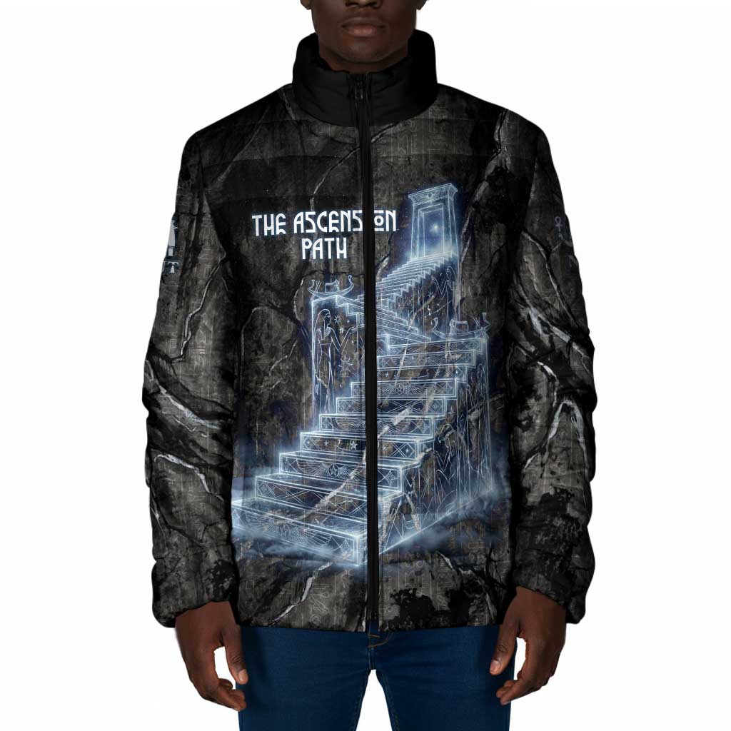 Nut Padded Jacket Egyptian Keeper of Souls Celestial Stairway Ascension Path Cosmic Goddess of the Night Sky