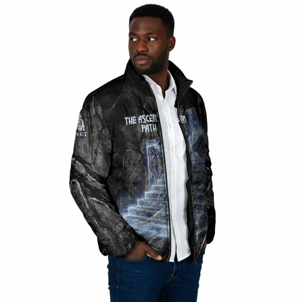 Nut Padded Jacket Egyptian Keeper of Souls Celestial Stairway Ascension Path Cosmic Goddess of the Night Sky