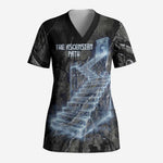 Nut Scrub Top Egyptian Keeper of Souls Celestial Stairway Ascension Path Cosmic Goddess of the Night Sky