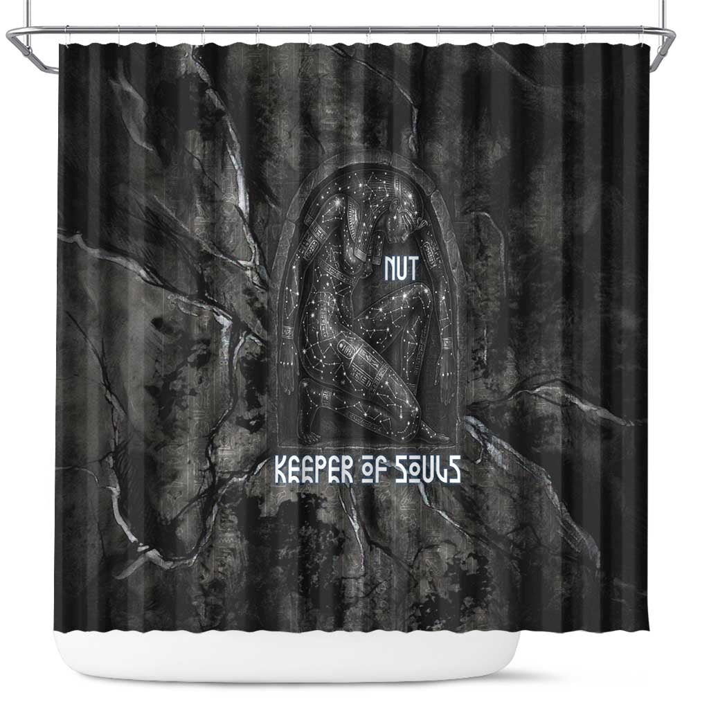 Nut Shower Curtain Egyptian Keeper of Souls Celestial Stairway Ascension Path Cosmic Goddess of the Night Sky