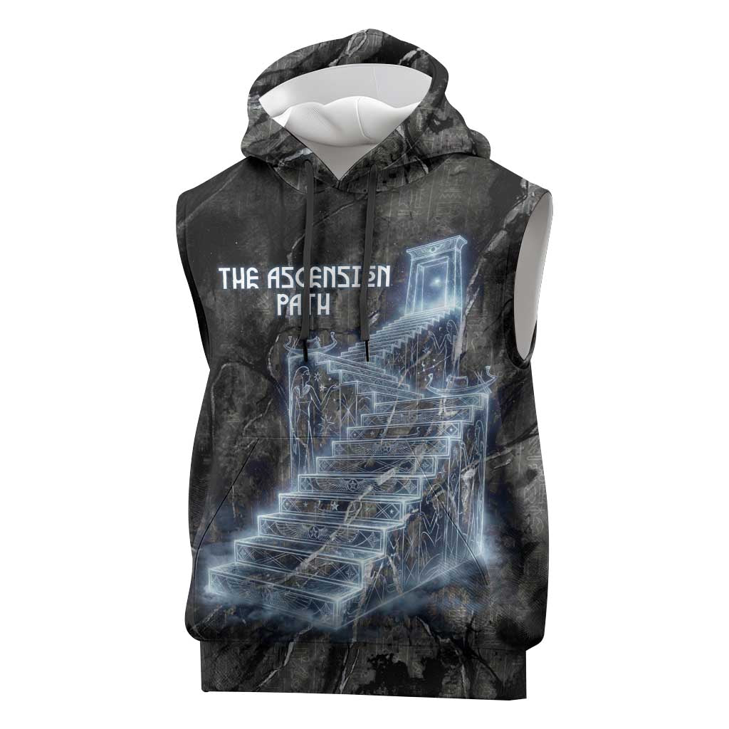 Nut Sleeveless Hoodie Egyptian Keeper of Souls Celestial Stairway Ascension Path Cosmic Goddess of the Night Sky