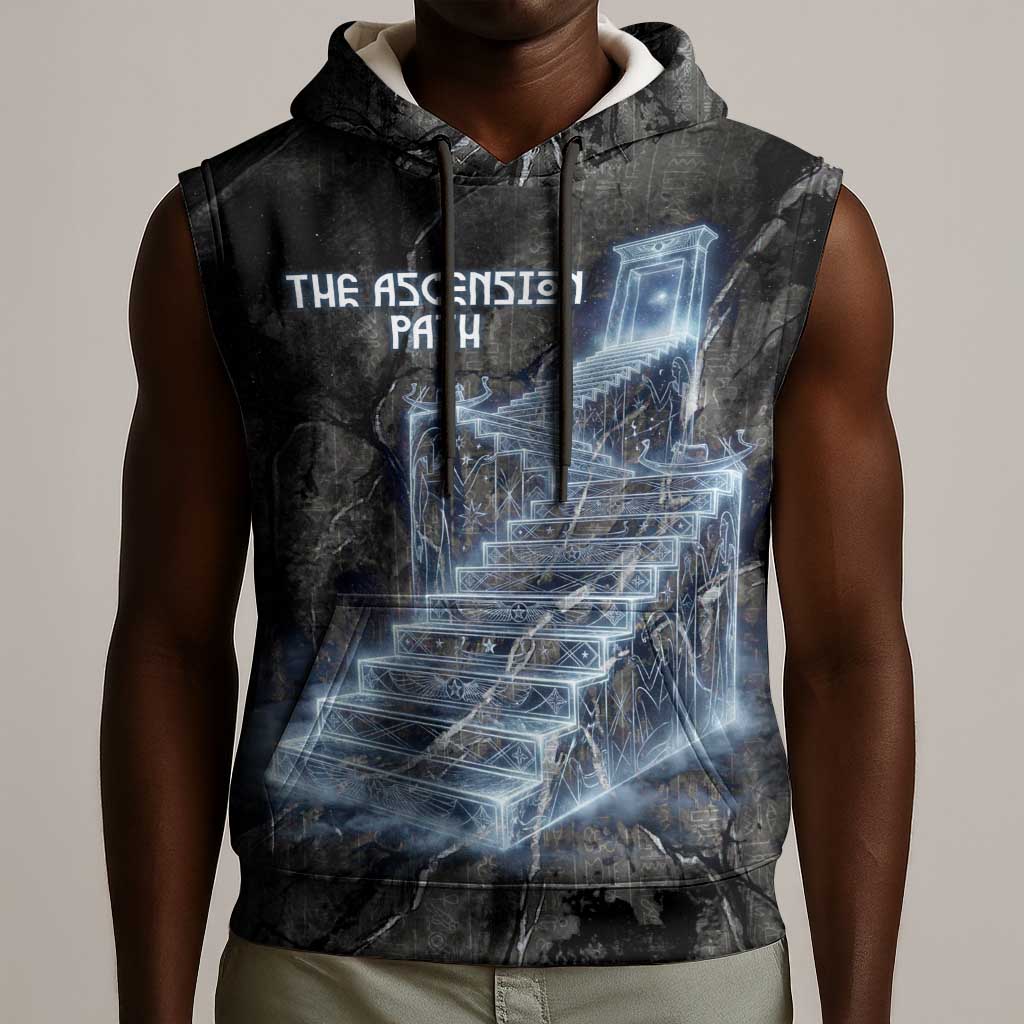 Nut Sleeveless Hoodie Egyptian Keeper of Souls Celestial Stairway Ascension Path Cosmic Goddess of the Night Sky
