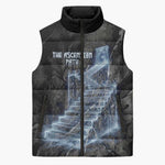 Nut Sleeveless Puffer Jacket Egyptian Keeper of Souls Celestial Stairway Ascension Path Cosmic Goddess of the Night Sky