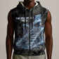 Nut Sleeveless Zip Hoodie Egyptian Keeper of Souls Celestial Stairway Ascension Path Cosmic Goddess of the Night Sky