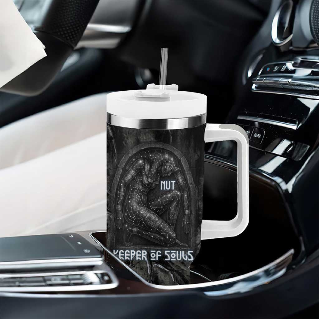 Nut Tumbler With Handle Egyptian Keeper of Souls Celestial Stairway Ascension Path Cosmic Goddess of the Night Sky