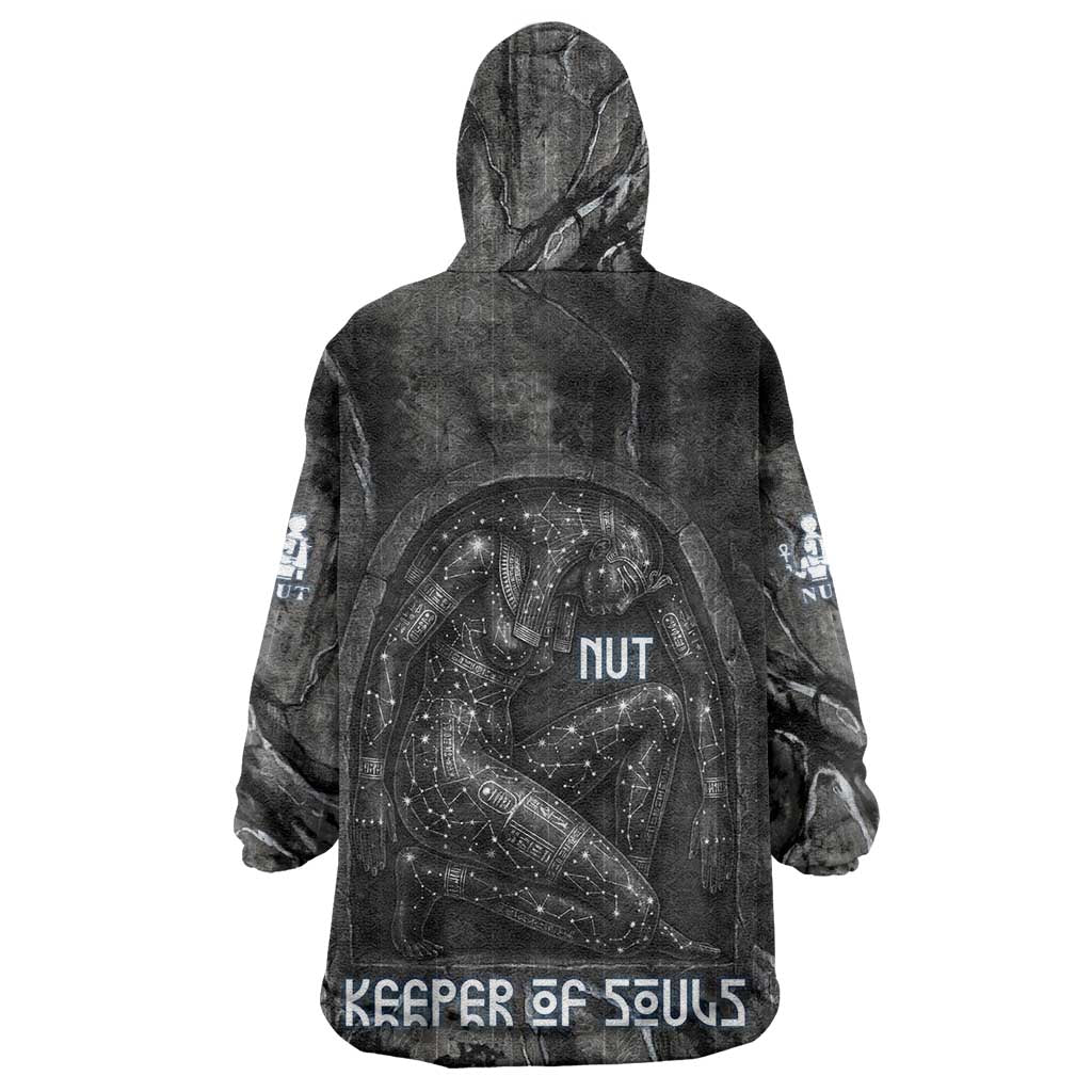 Nut Wearable Blanket Hoodie Egyptian Keeper of Souls Celestial Stairway Ascension Path Cosmic Goddess of the Night Sky