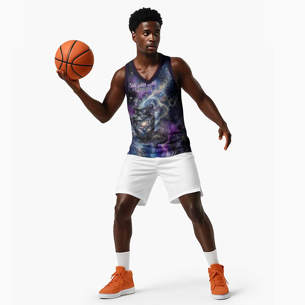 Nut Egyptian Basketball Jersey She Who Bore the Gods Galactic Vessel Cosmic Goddess Star Map
