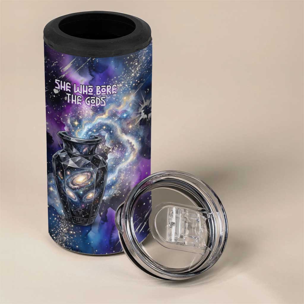Nut Egyptian 4 in 1 Can Cooler Tumbler She Who Bore the Gods Galactic Vessel Cosmic Goddess Star Map