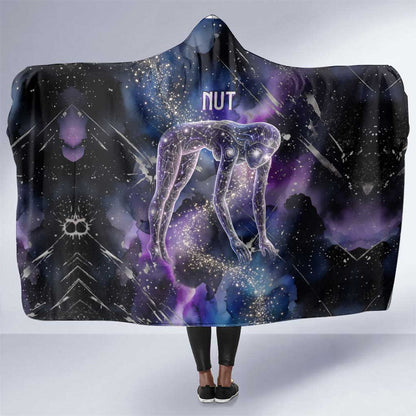 Nut Egyptian Hooded Blanket She Who Bore the Gods Galactic Vessel Cosmic Goddess Star Map