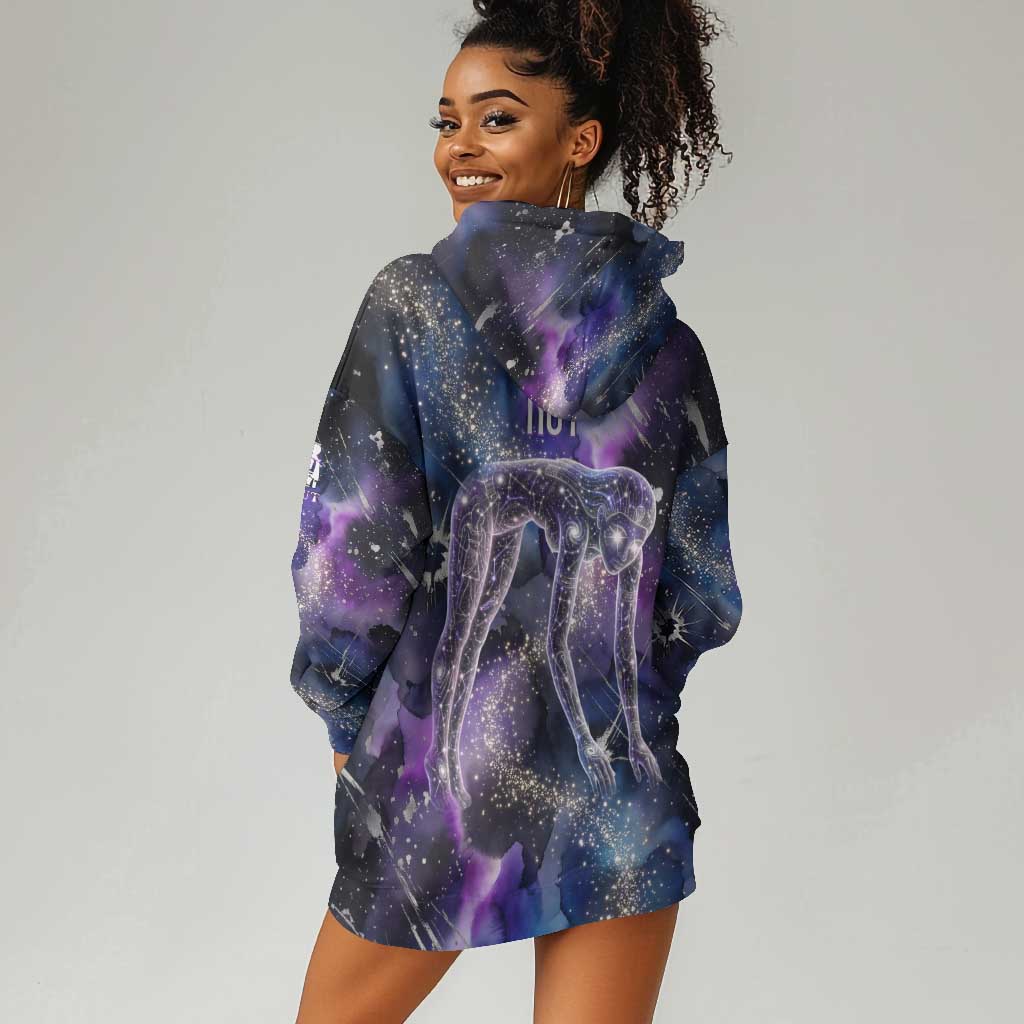 Nut Egyptian Hoodie Dress She Who Bore the Gods Galactic Vessel Cosmic Goddess Star Map