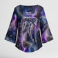 Nut Egyptian Kimono Sleeve Blouse She Who Bore the Gods Galactic Vessel Cosmic Goddess Star Map