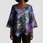Nut Egyptian Kimono Sleeve Blouse She Who Bore the Gods Galactic Vessel Cosmic Goddess Star Map