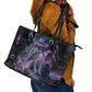 Nut Egyptian Leather Tote Bag She Who Bore the Gods Galactic Vessel Cosmic Goddess Star Map