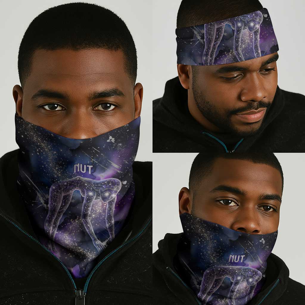 Nut Egyptian Neck Gaiter She Who Bore the Gods Galactic Vessel Cosmic Goddess Star Map