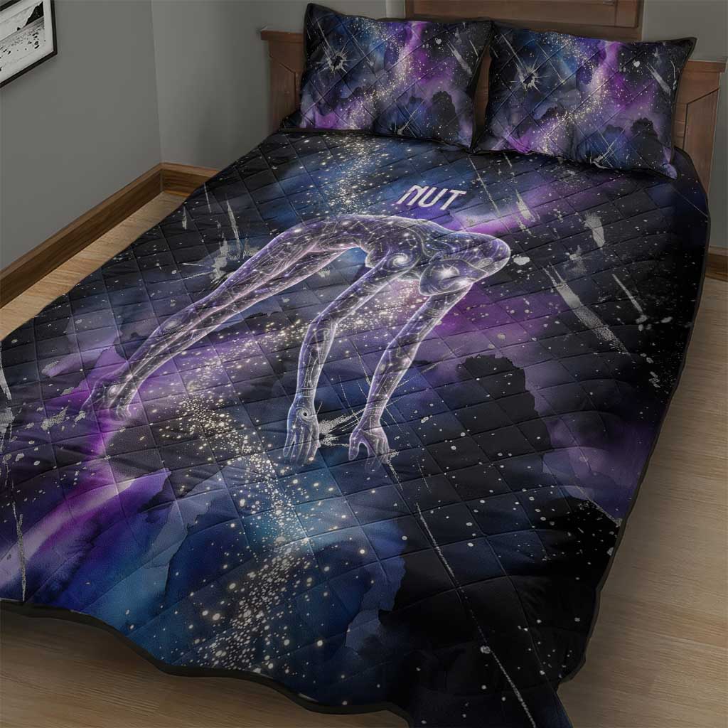 Nut Egyptian Quilt Bed Set She Who Bore the Gods Galactic Vessel Cosmic Goddess Star Map