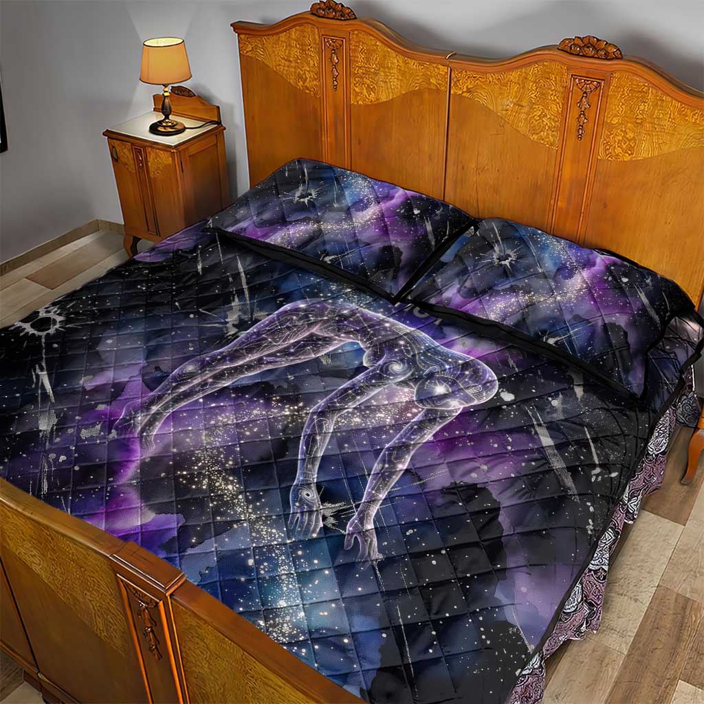 Nut Egyptian Quilt Bed Set She Who Bore the Gods Galactic Vessel Cosmic Goddess Star Map