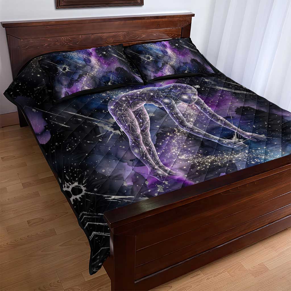 Nut Egyptian Quilt Bed Set She Who Bore the Gods Galactic Vessel Cosmic Goddess Star Map