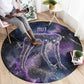 Nut Egyptian Round Carpet She Who Bore the Gods Galactic Vessel Cosmic Goddess Star Map