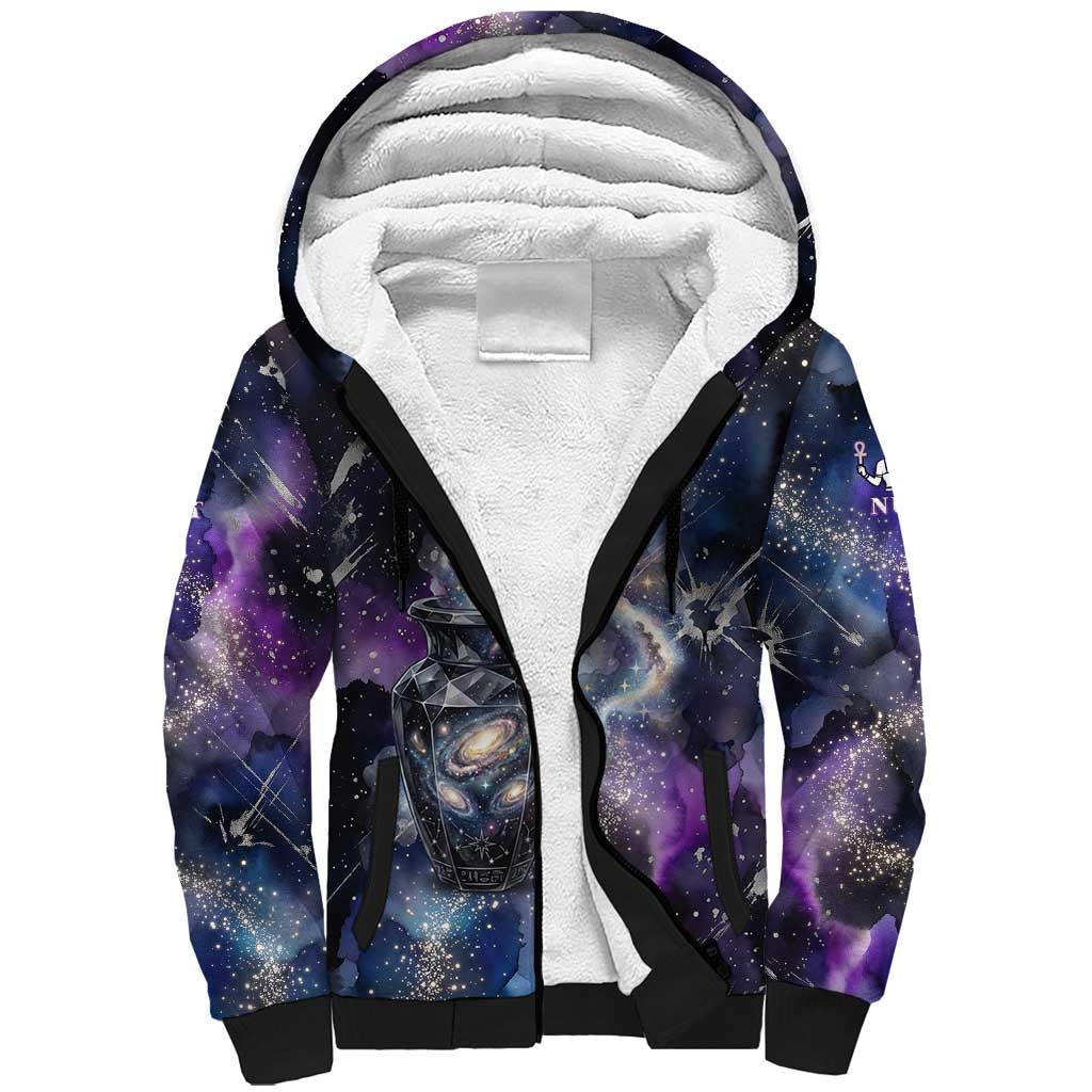 Nut Egyptian Sherpa Hoodie She Who Bore the Gods Galactic Vessel Cosmic Goddess Star Map