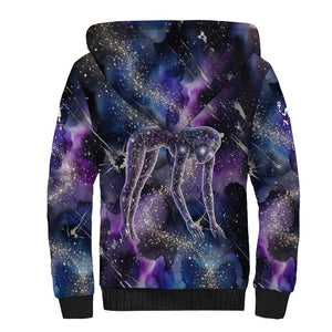 Nut Egyptian Sherpa Hoodie She Who Bore the Gods Galactic Vessel Cosmic Goddess Star Map