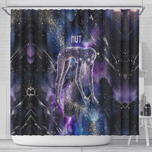 Nut Egyptian Shower Curtain She Who Bore the Gods Galactic Vessel Cosmic Goddess Star Map