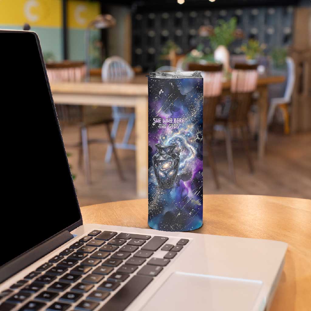 Nut Egyptian Skinny Tumbler She Who Bore the Gods Galactic Vessel Cosmic Goddess Star Map