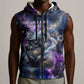 Nut Egyptian Sleeveless Zip Hoodie She Who Bore the Gods Galactic Vessel Cosmic Goddess Star Map