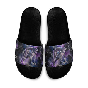 Nut Egyptian Slide Sandals She Who Bore the Gods Galactic Vessel Cosmic Goddess Star Map